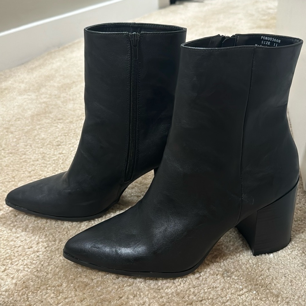Black ankle boots
